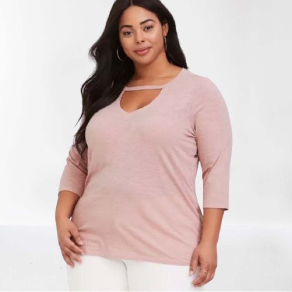 TORRID | Blush Pink Choker Tee | Size 3 (3X)